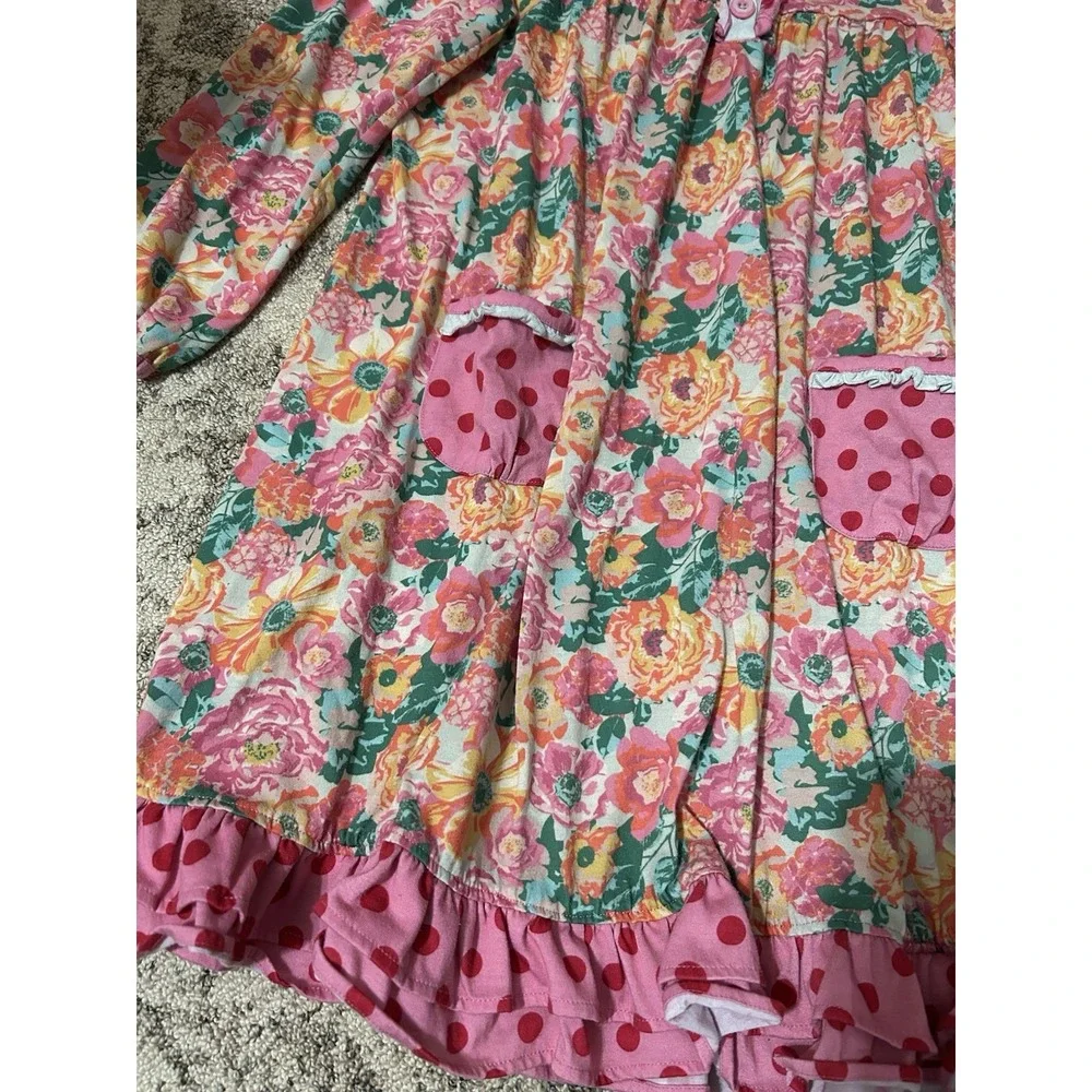 Matilda Jane Girls Floral Long Sleeve Night Gown Size 12